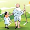 🌾 Gandhiji’s Thoughts and the Importance of Rural Development